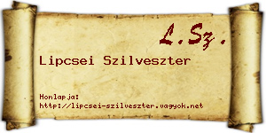 Lipcsei Szilveszter névjegykártya